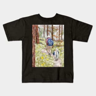 A Walk in the Woods with my Best Friend Kids T-Shirt